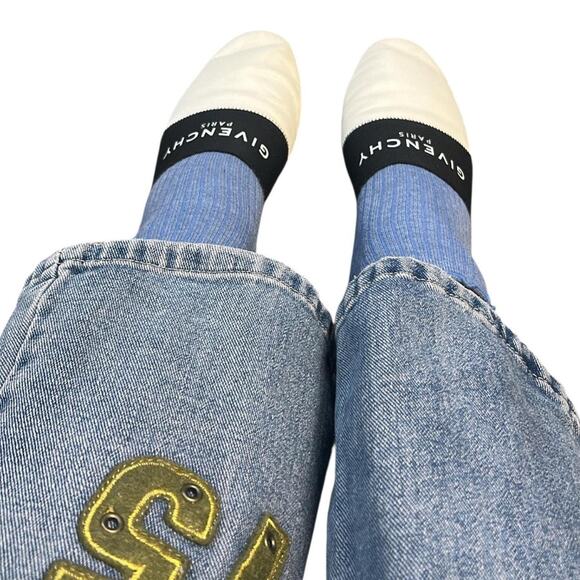 Givenchy Paris Designer Bedford Leather Flats Slippers - Picture 2 of 8